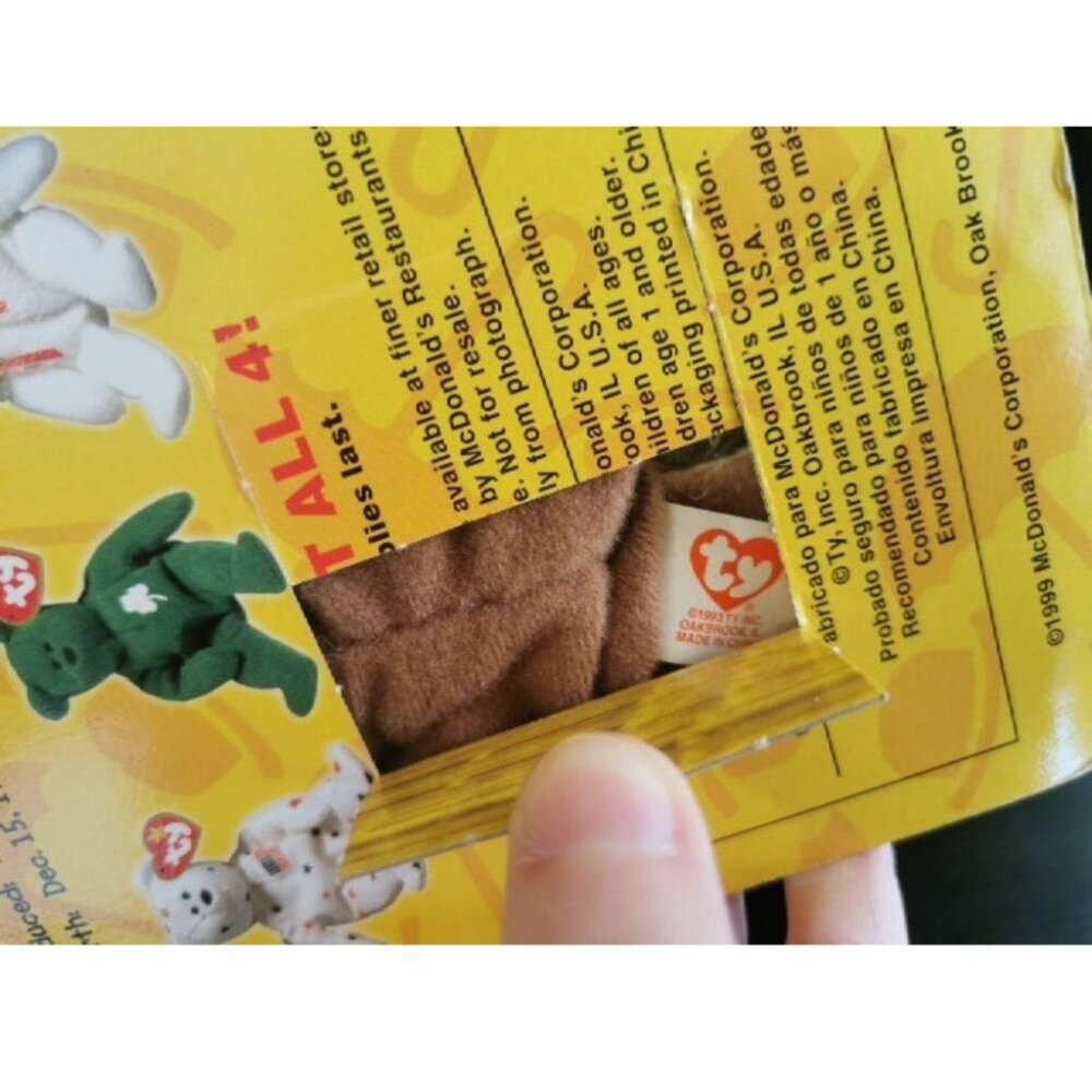 Ty Britannia Beanie Baby McDonalds 1997 Errors - Picture 3 of 4